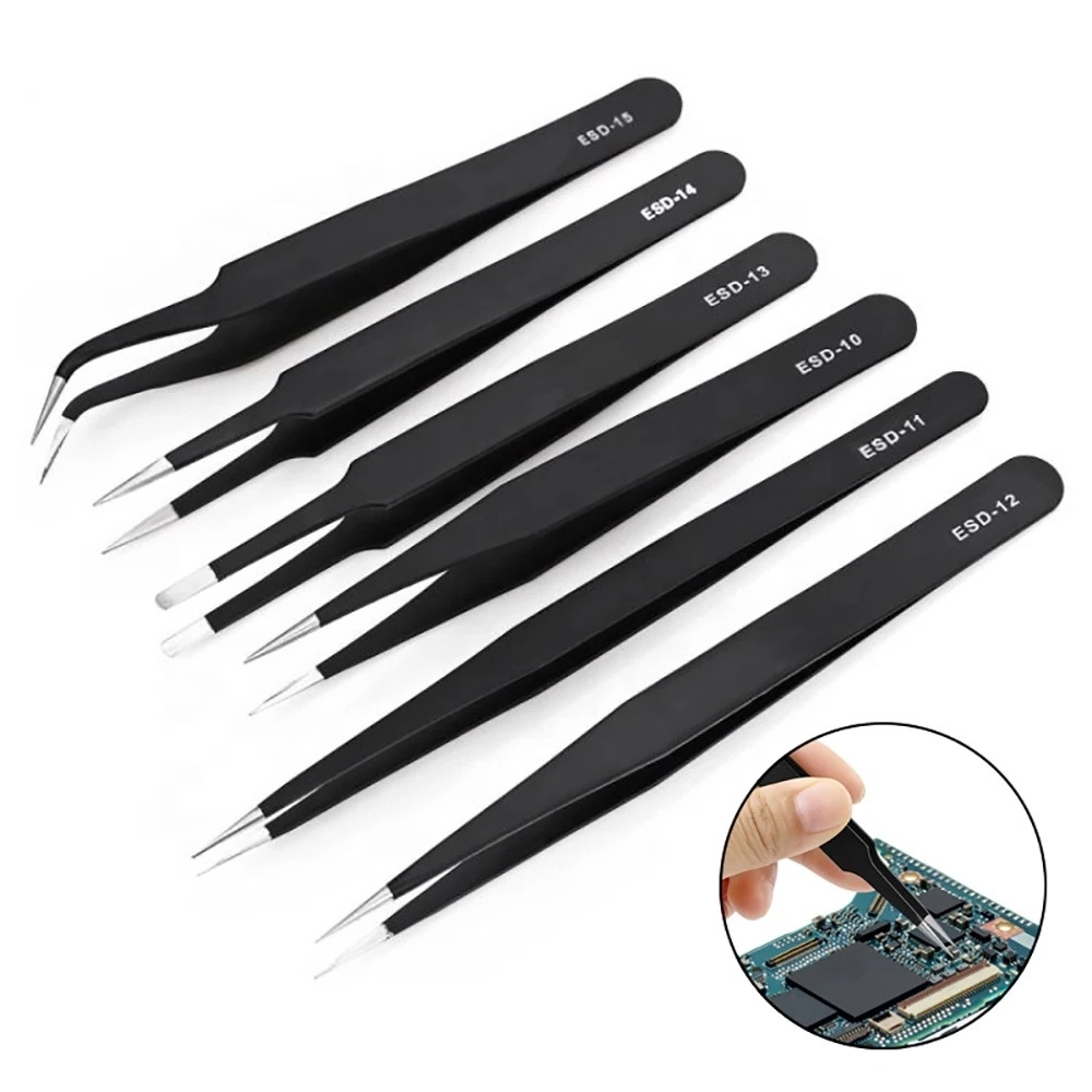 Body Jewelry Tool - 6pcs 스테인레스 스틸 정전기 방지 정밀