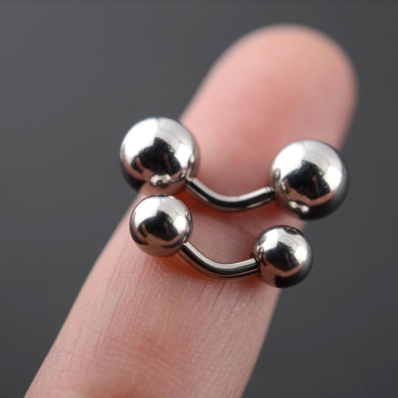Body Jewelry Vch - 1피스 빅볼 316L 외부 나사형 벤트
