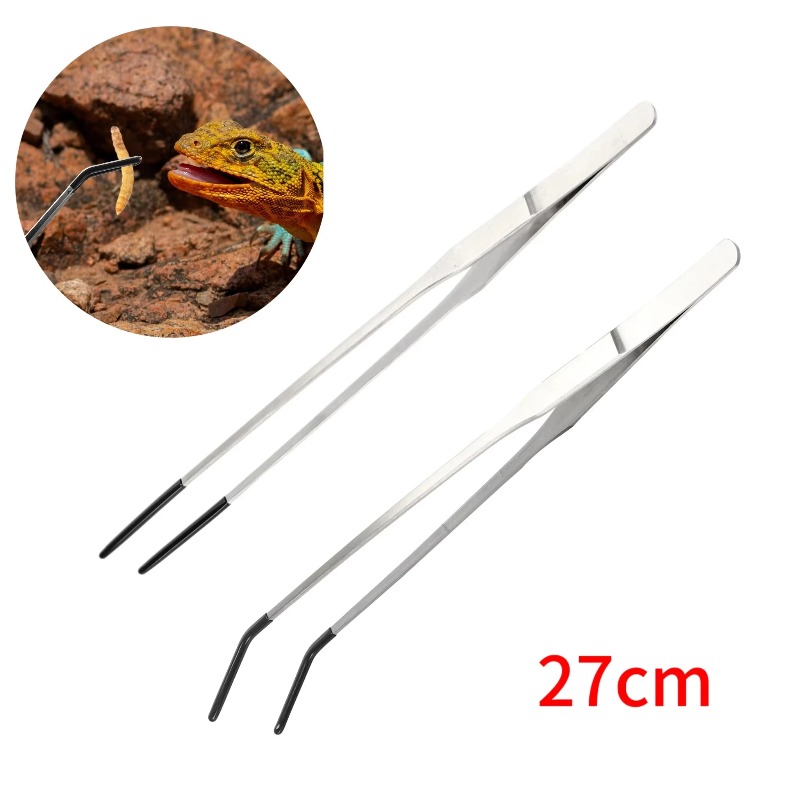Body Jewelry Tool - 2Pcs 스테인레스 스틸 핀셋 세트 파충류,