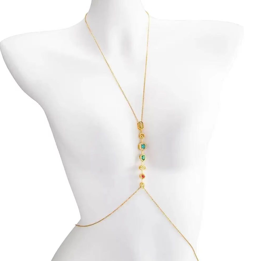 Body Jewelry Waterproof - PuRui 절묘한 다채로운 지르콘 스테인레스 스틸
