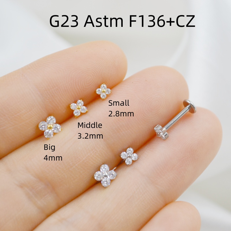 Rook Curved Barbell - 10개 바디 주얼리 16Gx8mm G23 티타늄