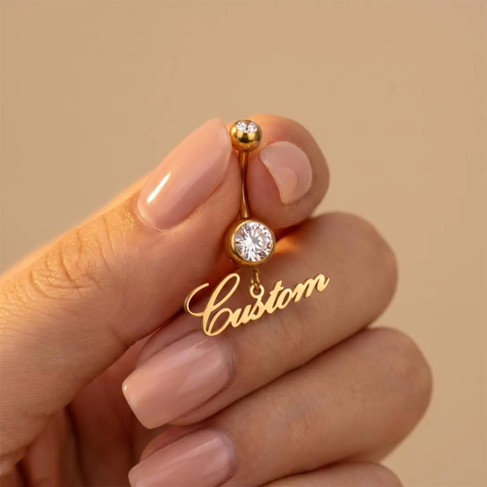 Body Jewelry Names - 개인 맞춤 지르콘 이름 각인 섹시