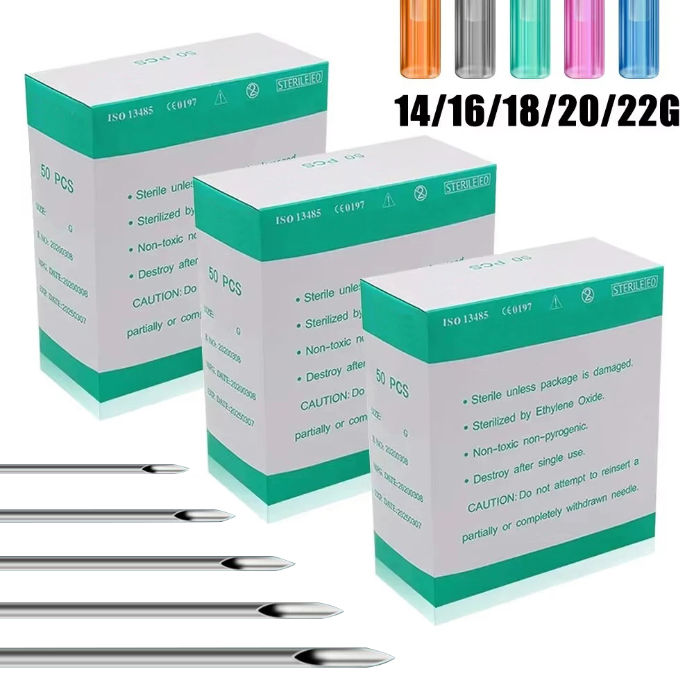 Body Jewelry Tool - 100/50/20/10pcs 피어싱 바늘 멸균 바디 피어싱