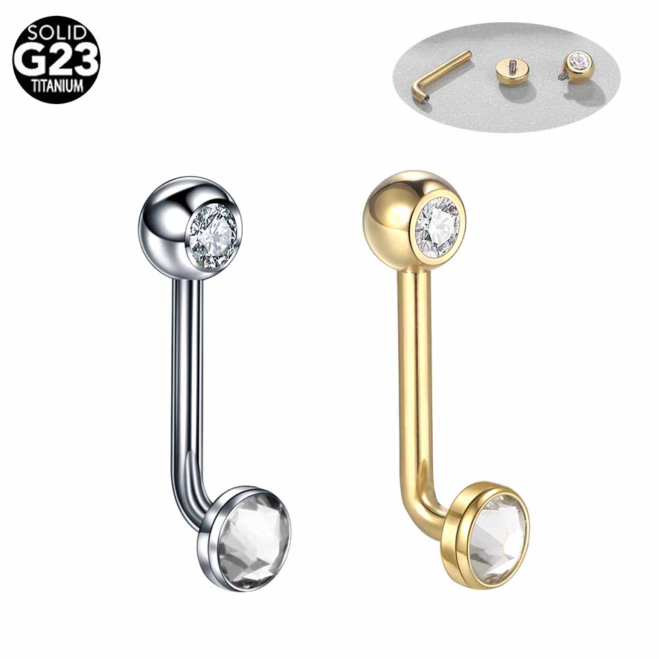 Body Jewelry Vch - 1PC G23 티타늄 크리스티나 수직 후드