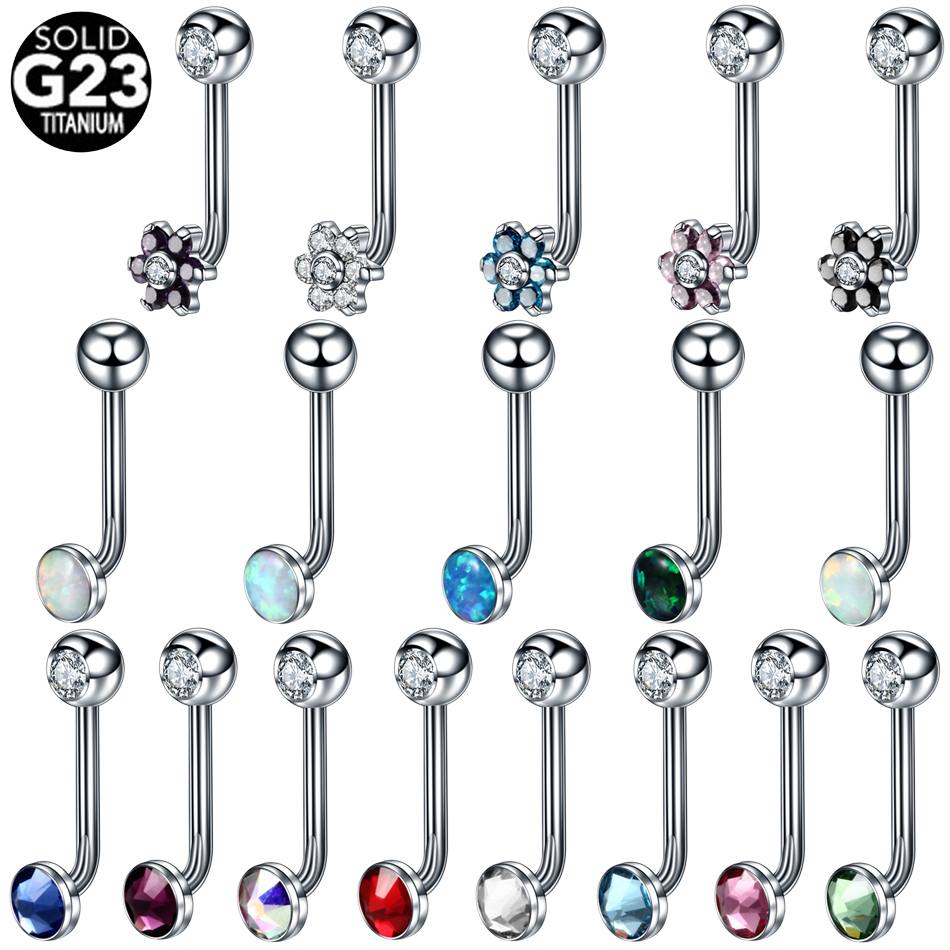 Body Jewelry Vch - 1PC 티타늄 크리스티나 수직 후드 피어싱
