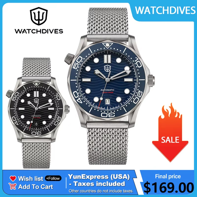 Body Jewelry Titanium - Watchdives WD007 39mm 다이브 시계 티타늄