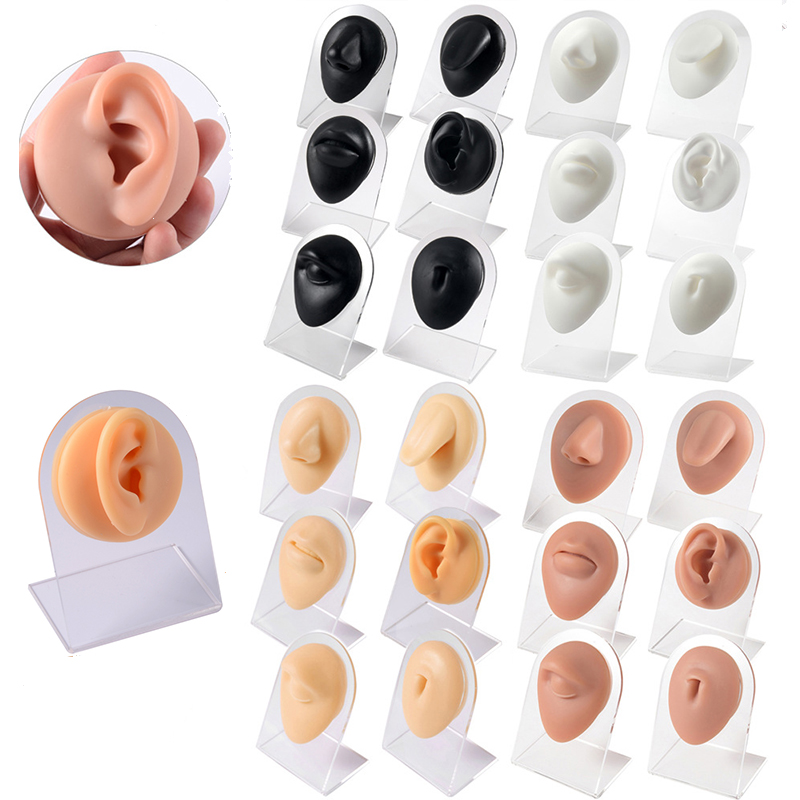 Body Jewelry Tool - 1PC 소프트 실리콘 시뮬레이션 1:1 귀