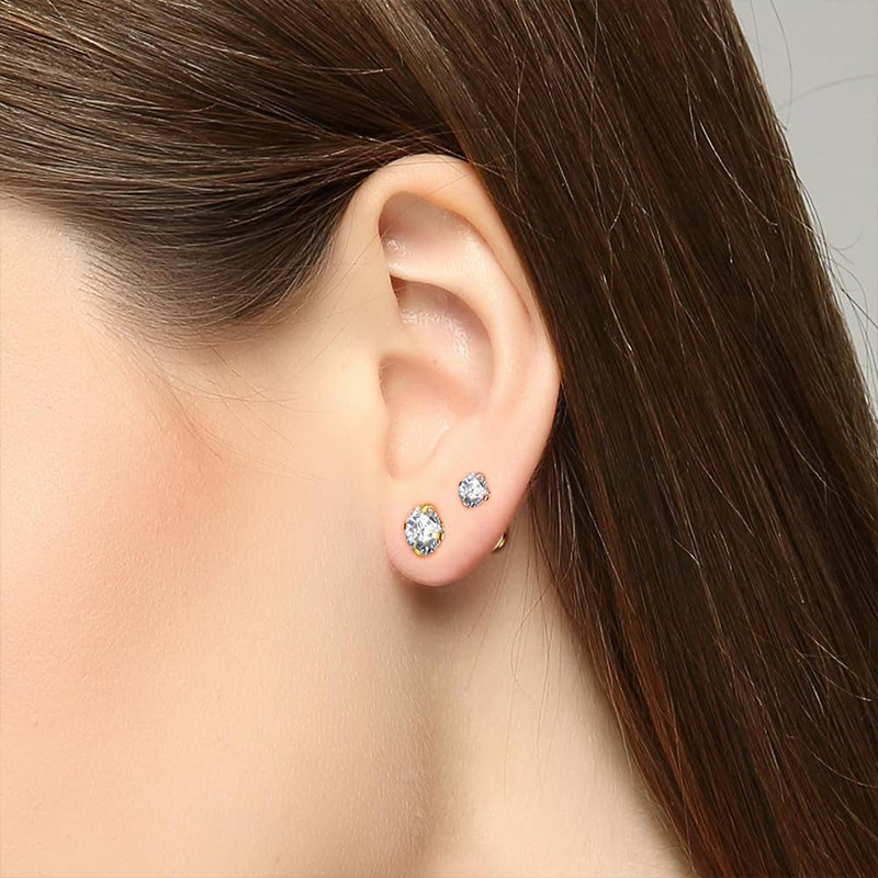 16G 티타늄 내부 나사산 플랫 백 큐빅 지르코니아 스 - Body Jewelry Titanium 리뷰 및 가격