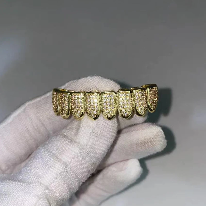 펑크 힙합 - 유니섹스 실버/골드 탈부착 가능한 상하악 - Body Jewelry Tool 리뷰 및 가격