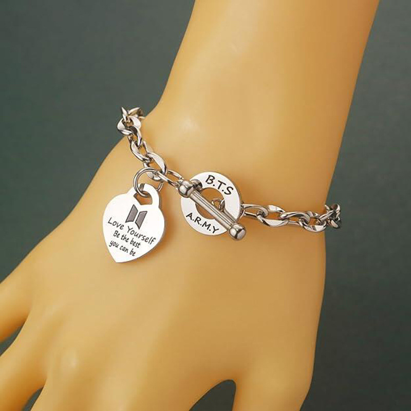 K팝 패션 다용도 스테인리스 스틸 팔찌 티타늄 스틸 하 - Body Jewelry Titanium 리뷰 및 가격