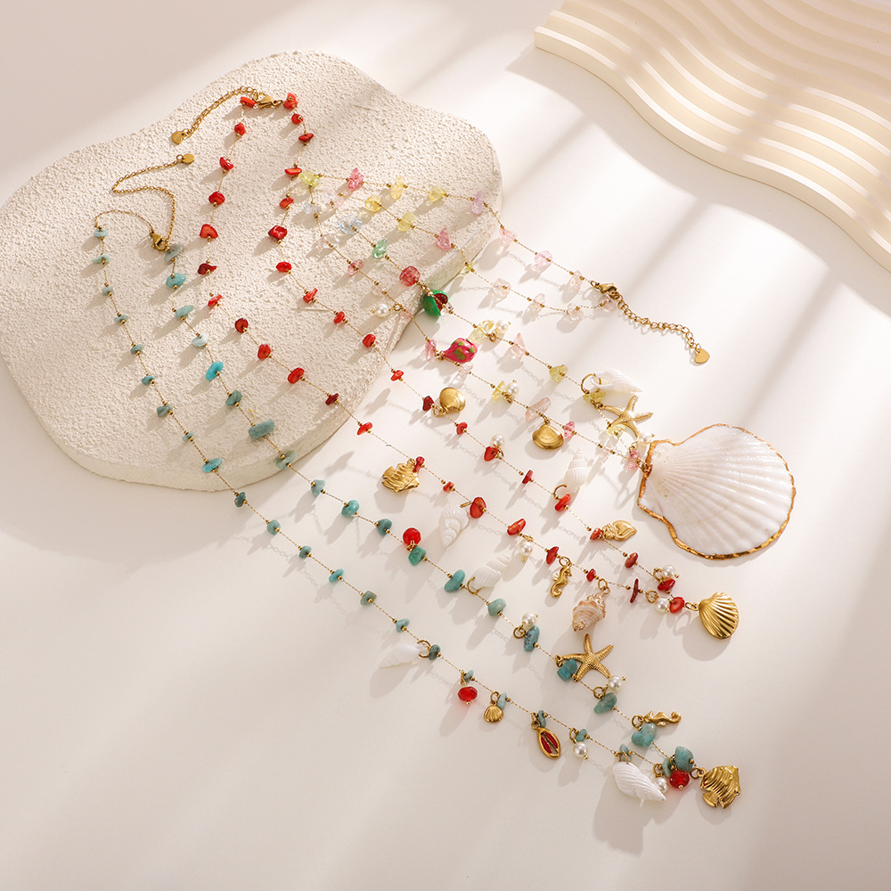 오버사이즈 쉘 펜던트 허리 벨트 체인 18K 금도금 방 - Body Jewelry Waterproof 리뷰 및 가격
