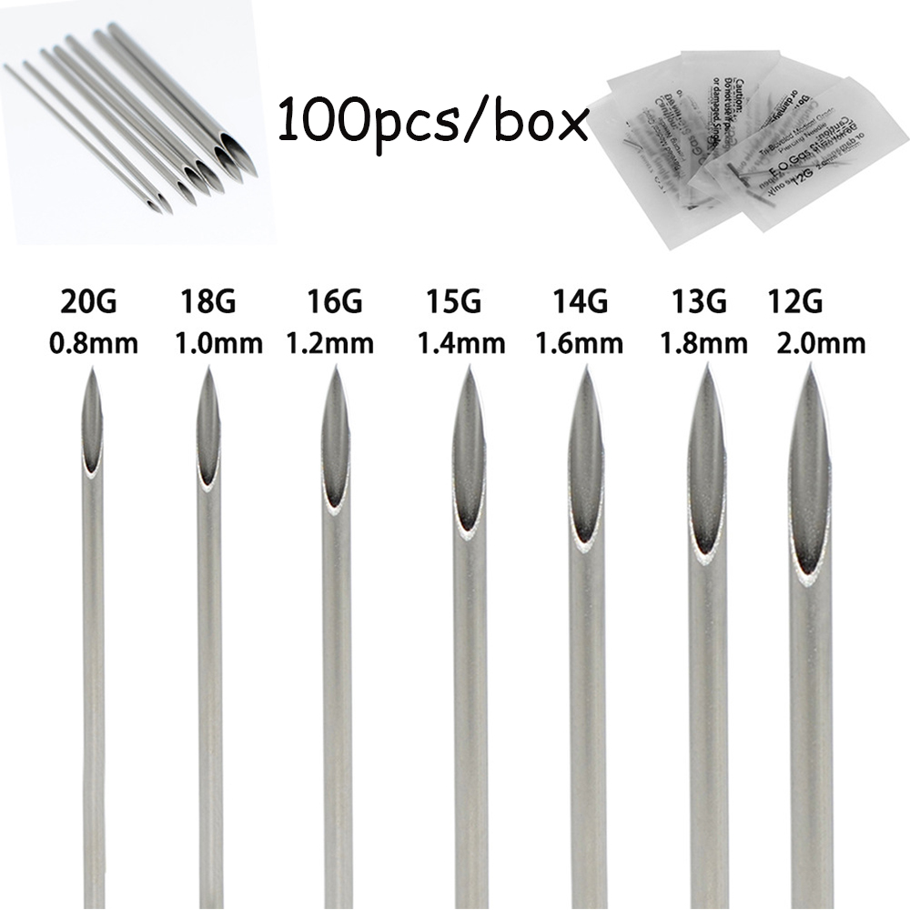 바디 피어싱 바늘, 스틸 멸균 일회용 귀 코 배꼽 젖꼭 - Body Jewelry Tool 리뷰 및 가격