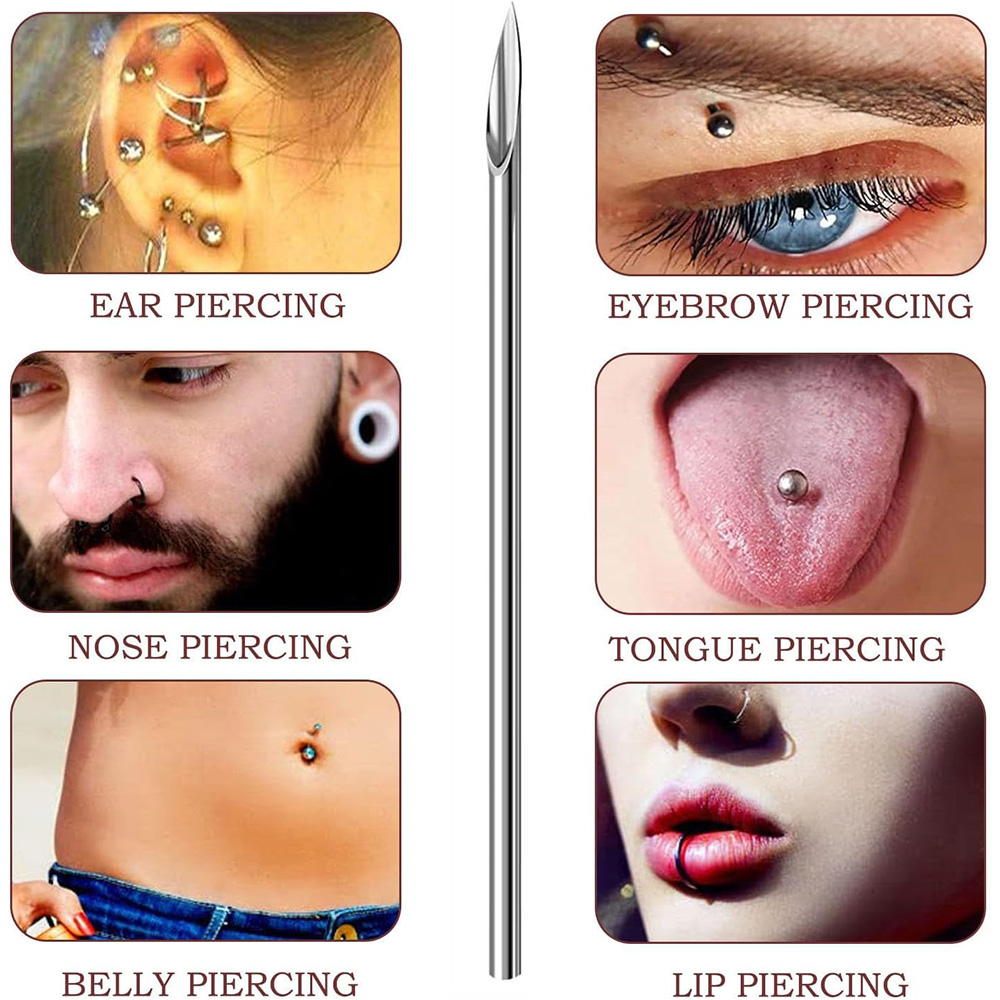 바디 피어싱 바늘, 스틸 멸균 일회용 귀 코 배꼽 젖꼭 - Body Jewelry Tool 리뷰 및 가격