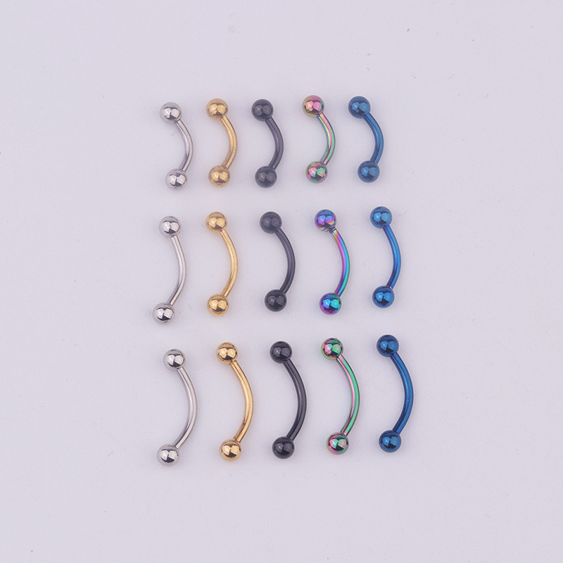 5개/세트 16G 316L 스테인리스 스틸 곡선형 바벨 - Body Jewelry Ear 리뷰 및 가격