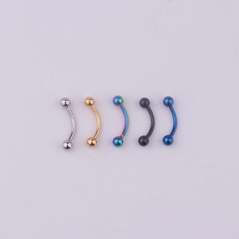 5개/세트 16G 316L 스테인리스 스틸 곡선형 바벨 - Body Jewelry Ear 리뷰 및 가격