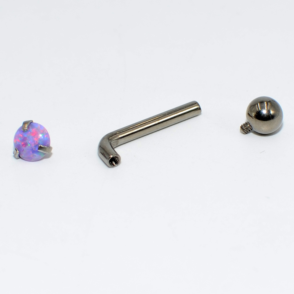티타늄 크리나 수직 후드 피어싱 크리스탈 립 링 오팔  - Body Jewelry Vch 리뷰 및 가격