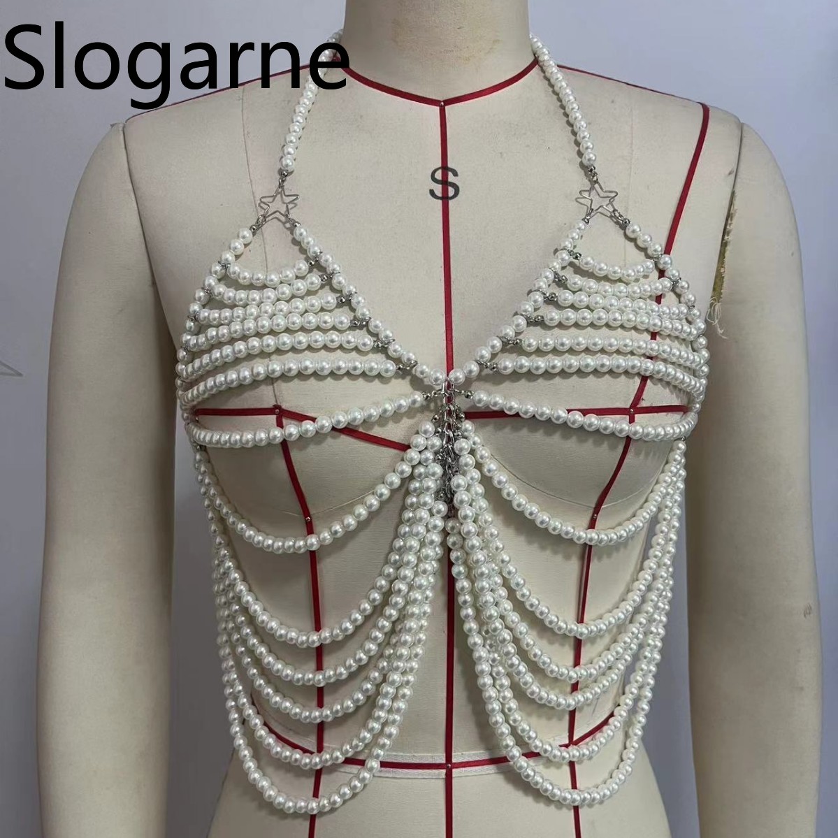 여성 섹시 진주 바디 체인 주얼리 브라 유럽 여성용 진 - Body Jewelry Europe 리뷰 및 가격