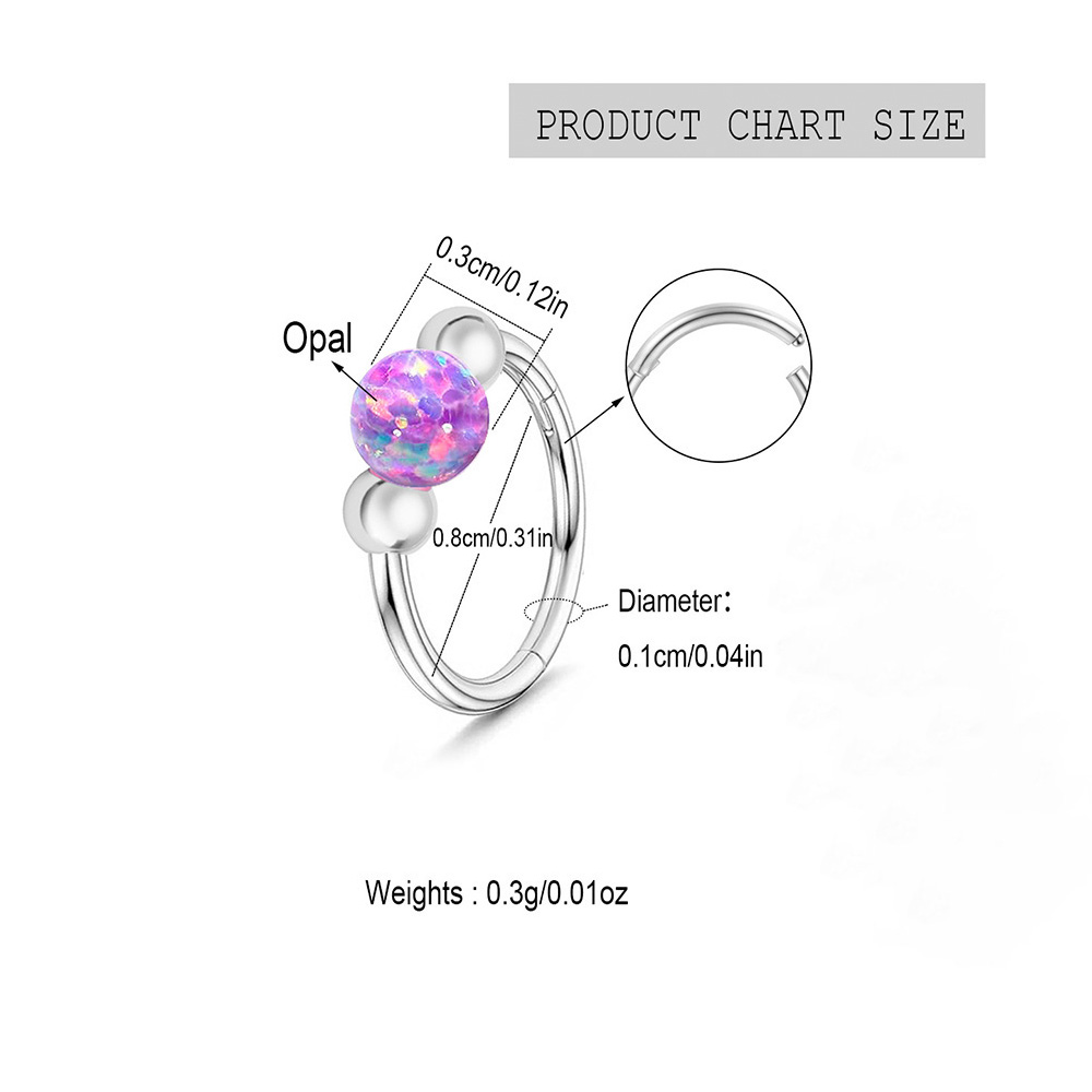 오팔 코걸이 스파클 세트, 의료용 티타늄 스타 컷 공예 - Body Jewelry Eu 리뷰 및 가격