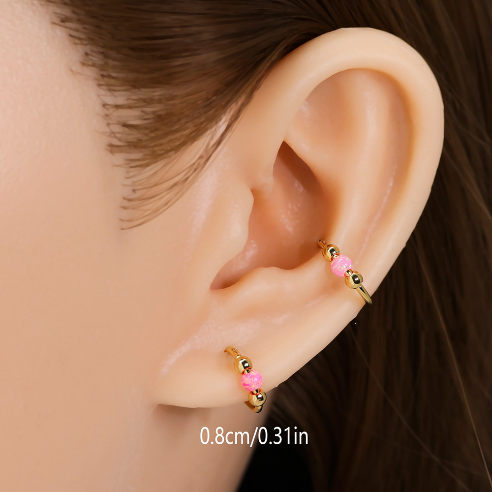 오팔 코걸이 스파클 세트, 의료용 티타늄 스타 컷 공예 - Body Jewelry Eu 리뷰 및 가격