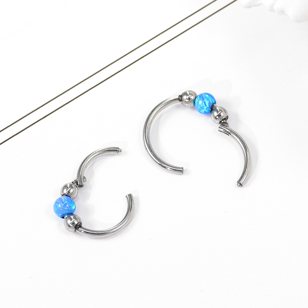 오팔 코걸이 스파클 세트, 의료용 티타늄 스타 컷 공예 - Body Jewelry Eu 리뷰 및 가격