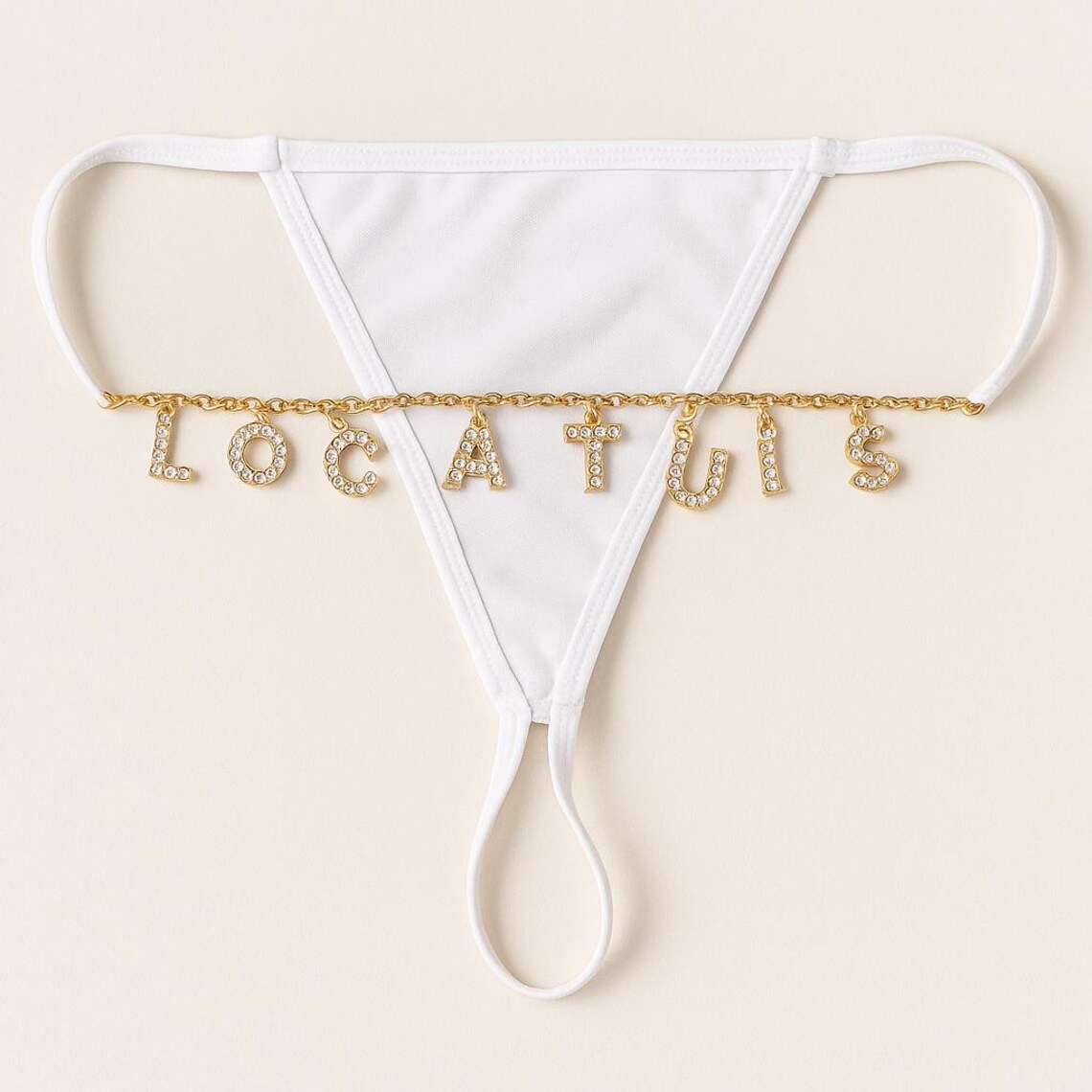 맞춤 체인 끈 팬티, 이름 레터링 반짝이 스트링, 핫와 - Body Jewelry Names 리뷰 및 가격