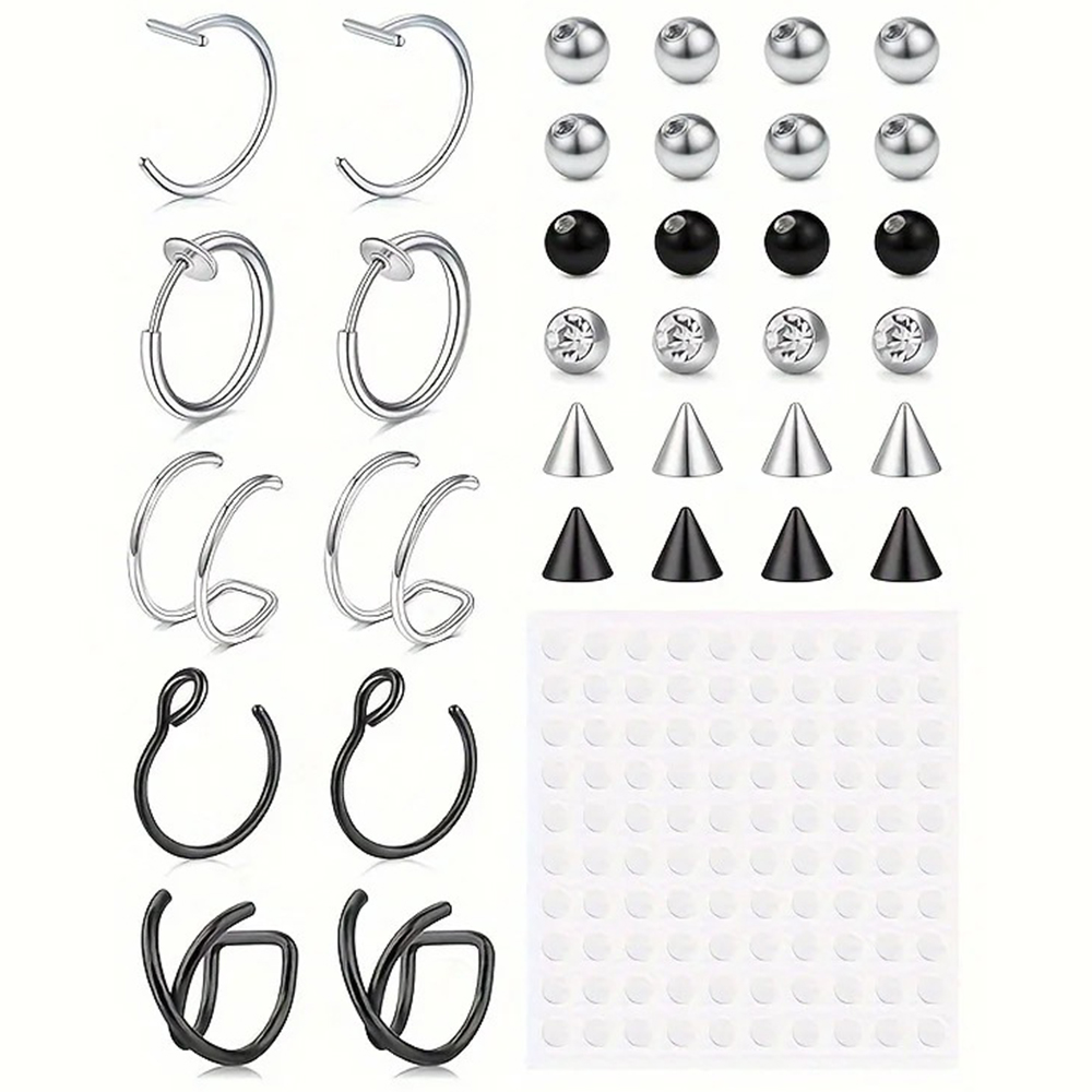 가짜 피어싱, 가짜 립 링, 가짜 코 링, 가짜 뱀 물 - Body Jewelry Ear 리뷰 및 가격