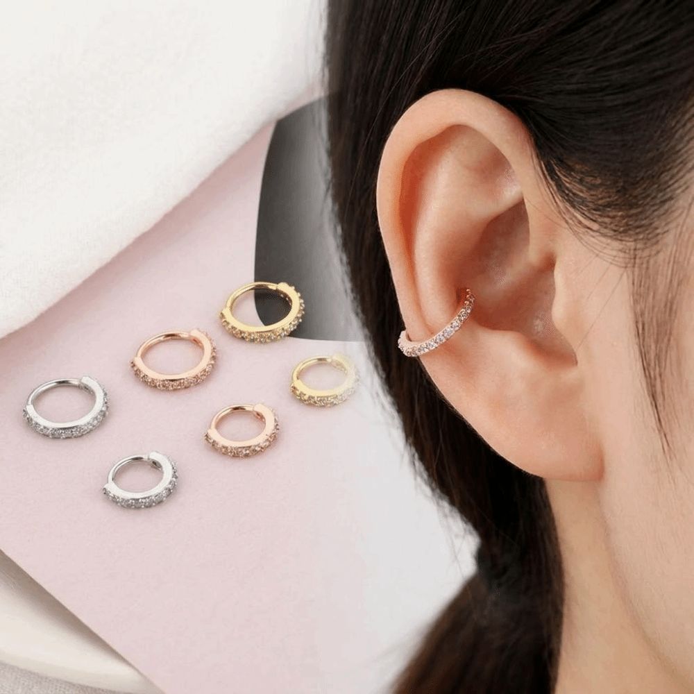 펑크 라운드 큐빅 지르코니아 코링 저자극성 유럽 및 미 - Body Jewelry Europe 리뷰 및 가격