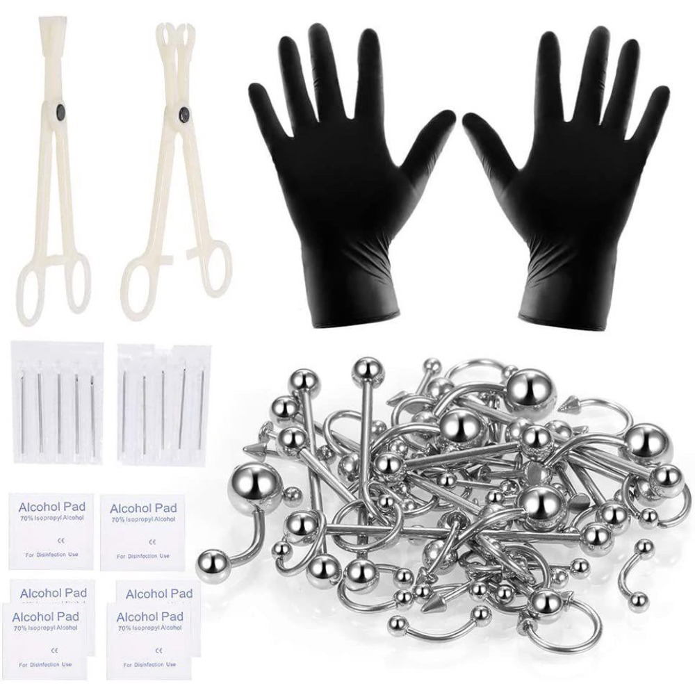 150/140/85/70/42개 바디 피어싱 키트 쥬얼 - Body Jewelry Tool 리뷰 및 가격