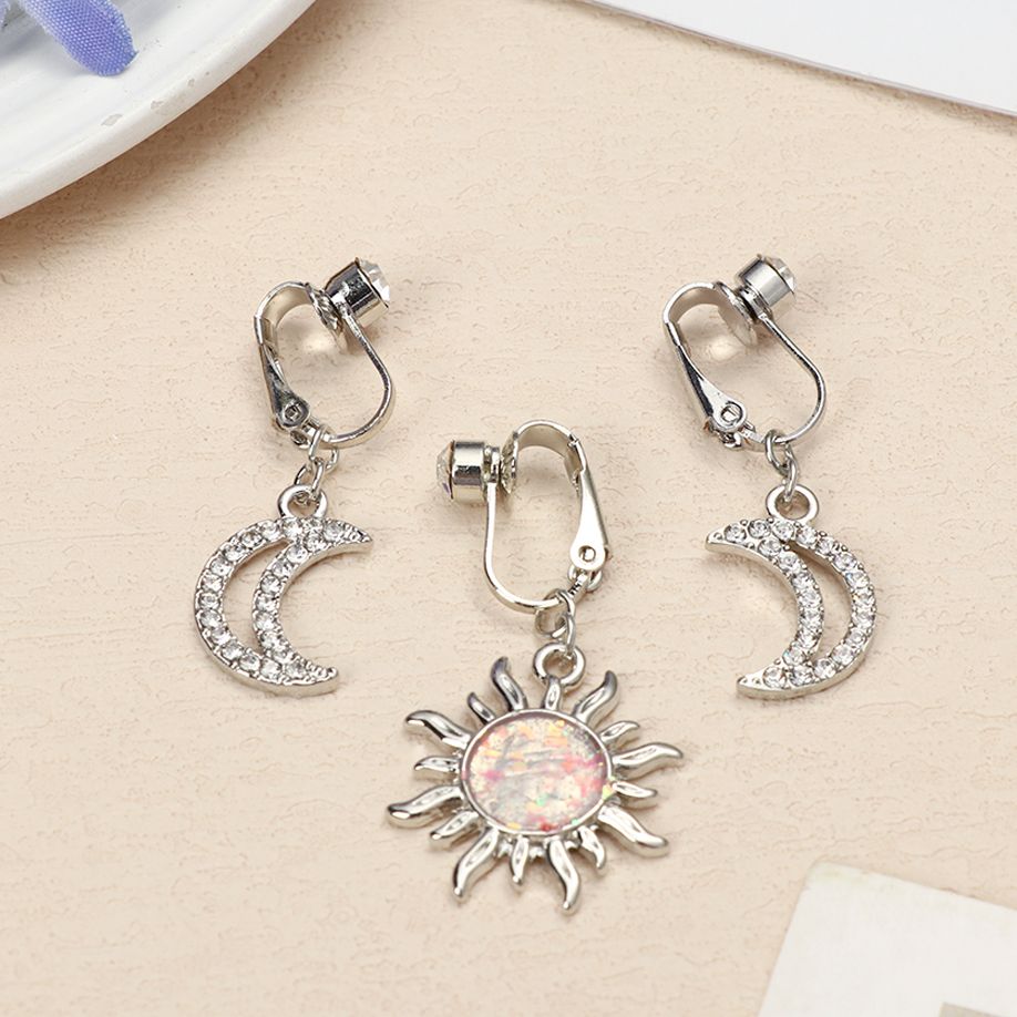가짜 배꼽 피어싱 하트 클립형 배꼽 피어싱 달 모양 연 - Body Jewelry Ear 리뷰 및 가격