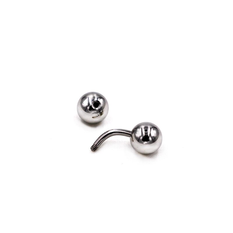 1피스 빅볼 316L 외부 나사형 벤트 커브드 바벨 V - Body Jewelry Vch 리뷰 및 가격