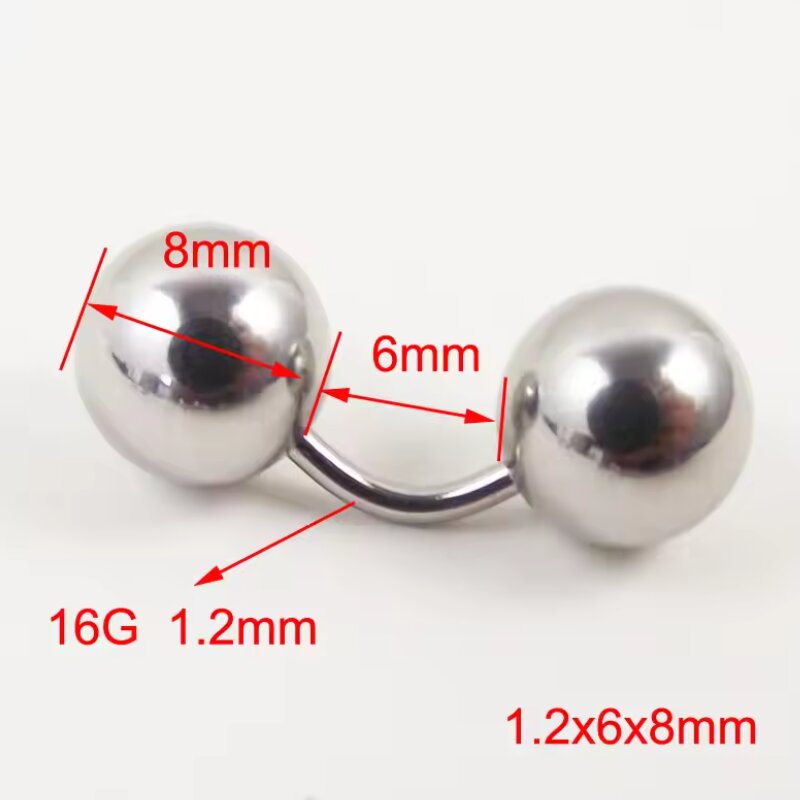 1피스 빅볼 316L 외부 나사형 벤트 커브드 바벨 V - Body Jewelry Vch 리뷰 및 가격