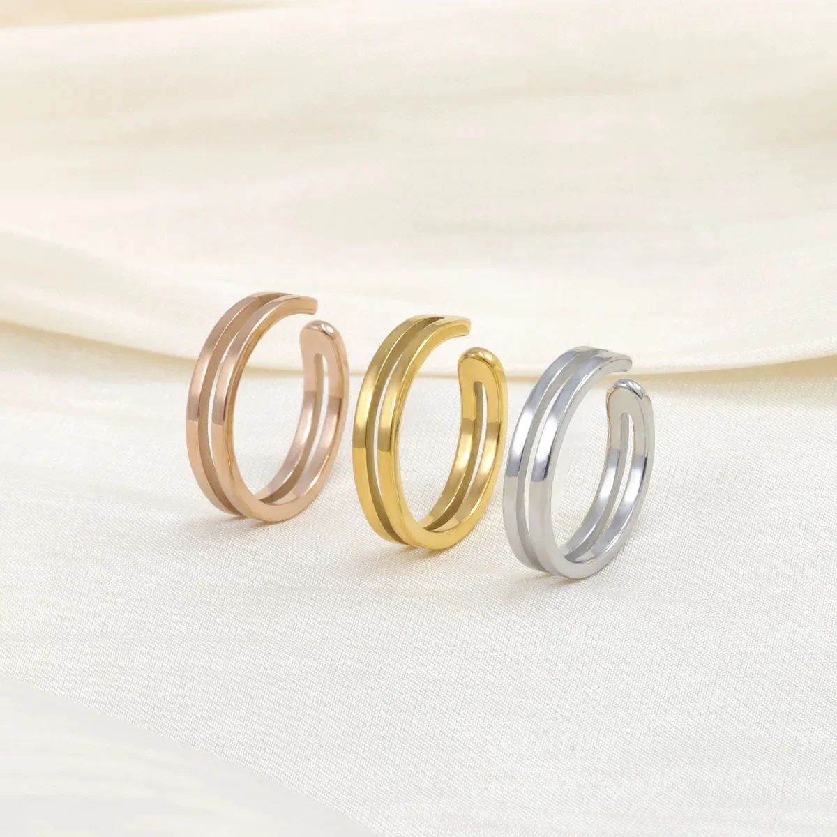1pc/3pcs 로터스 할로우 크라운 스테인레스 스틸  - Body Jewelry Waterproof 리뷰 및 가격