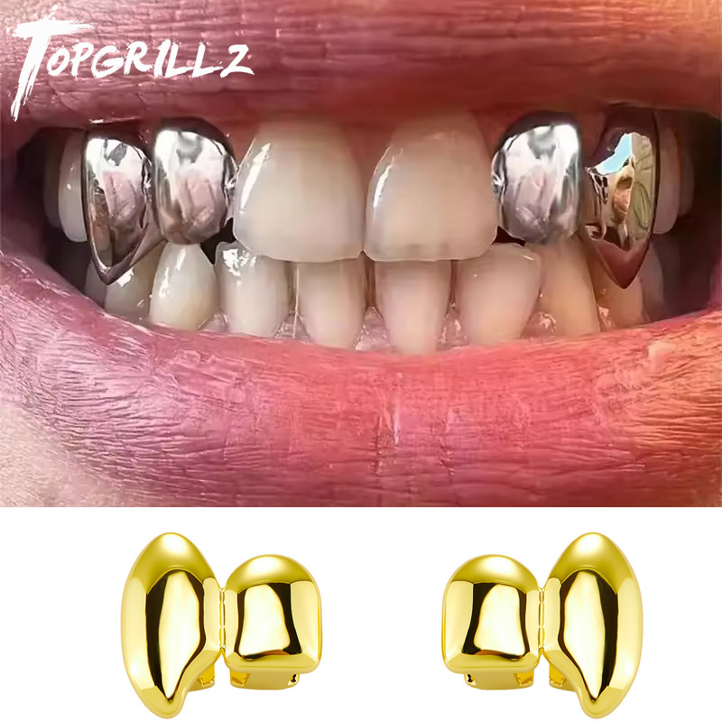 탑그릴즈 뱀파이어 DIY 더블 팡스 그릴즈 광택 치아  - Body Jewelry Tool 리뷰 및 가격