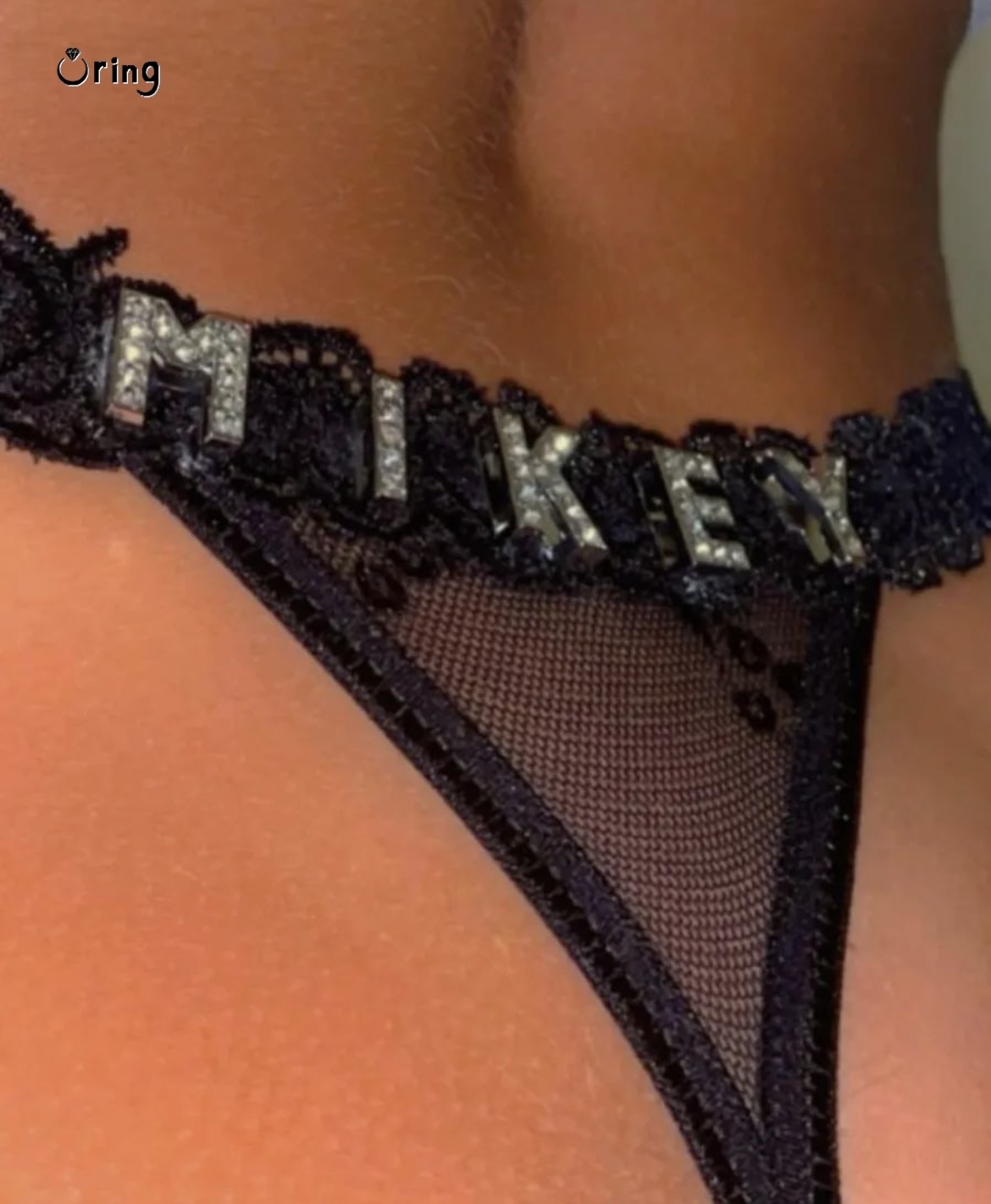 남자 친구를위한 이름으로 사용자 정의 끈 팬티 크리스탈 - Body Jewelry Names 리뷰 및 가격