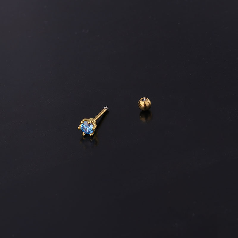 CZ 크리스탈 탑 플랫 백 라브렛 먼로 립 코 연골 헬 - Flat Back Labret Stud 리뷰 및 가격