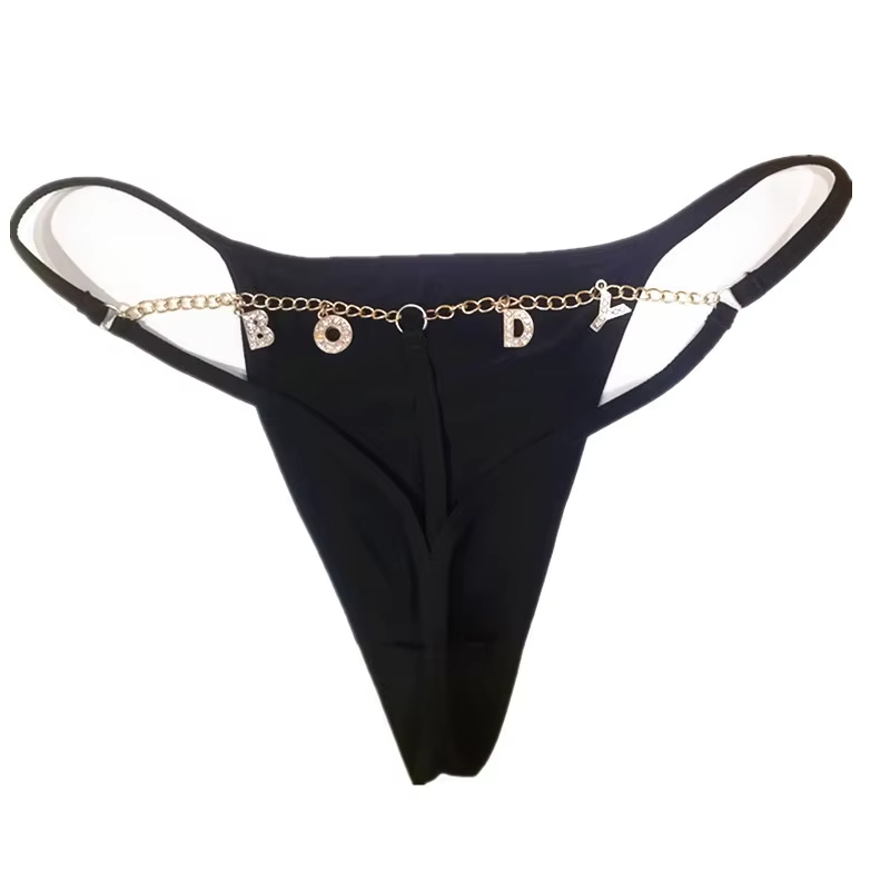 이름이있는 맞춤형 체인 끈 황금 편지 매력 섹시한 여자 - Body Jewelry Names 리뷰 및 가격