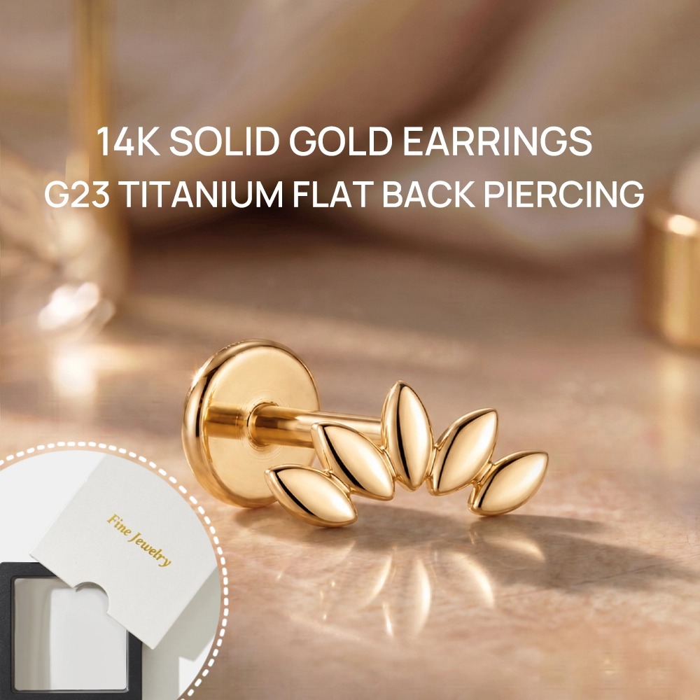 디에슈닌 14K 순금 스터드 귀걸이, 여성용 정품 니켈 - Body Jewelry Titanium 리뷰 및 가격