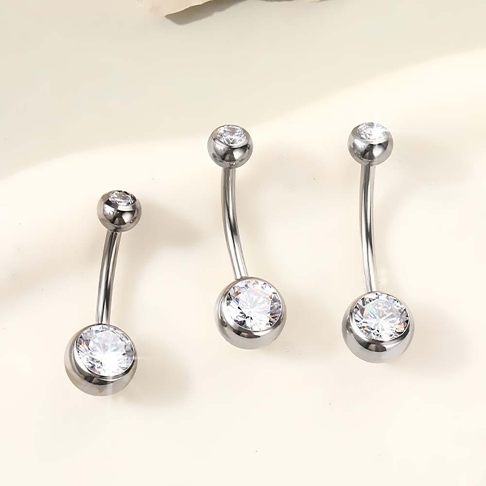 고품질 티타늄 소재 배꼽 링 곡선형 디자인 배꼽 피어싱 - Body Jewelry Titanium 리뷰 및 가격