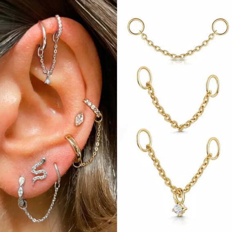 유럽과 미국에서 인기 있는 여성용 시즐 본 스터드 지르 - Body Jewelry Europe 리뷰 및 가격