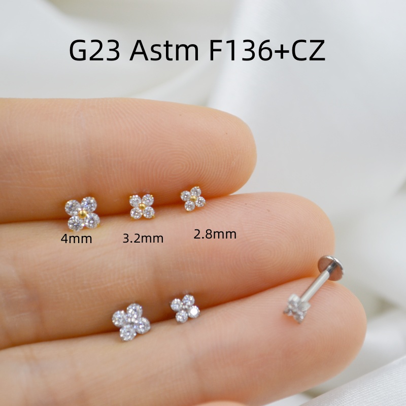 10개 바디 주얼리 16Gx8mm G23 티타늄 플라워 - Rook Curved Barbell 리뷰 및 가격