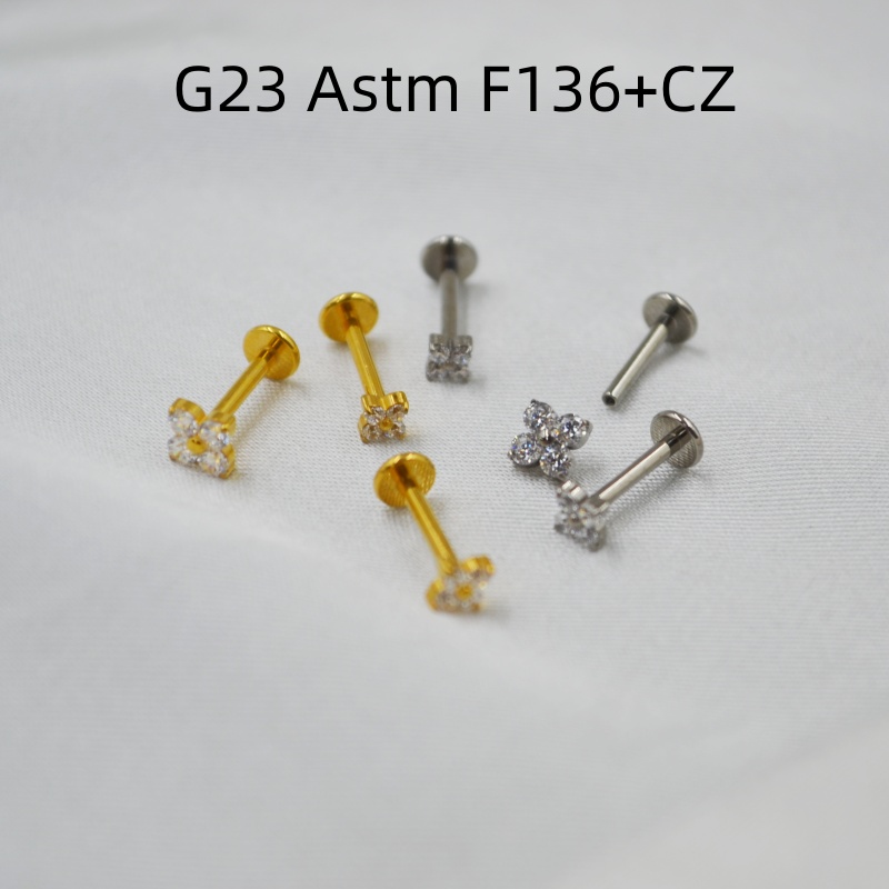 10개 바디 주얼리 16Gx8mm G23 티타늄 플라워 - Rook Curved Barbell 리뷰 및 가격