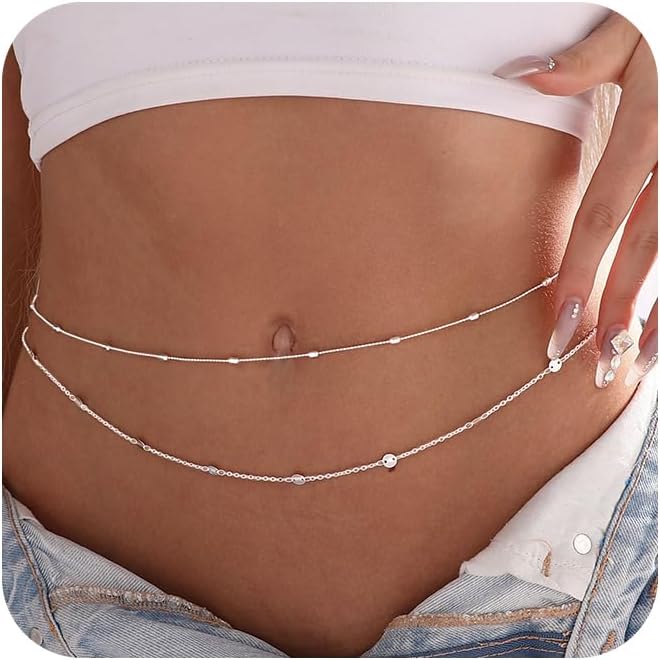 여성 방수 바디 체인 18K 금도금 허리 비즈 체인 골 - Body Jewelry Waterproof 리뷰 및 가격