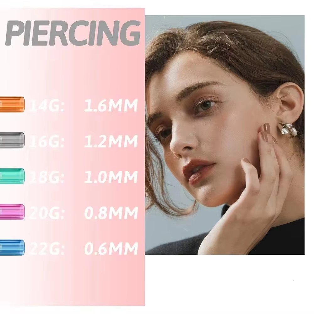 100/50/20/10pcs 피어싱 바늘 멸균 바디 피 - Body Jewelry Tool 리뷰 및 가격