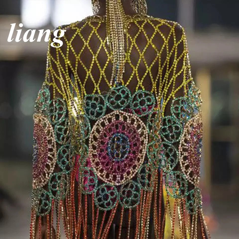 섹시 바디 체인 브라 체인 크리스탈 태슬 롱 스커트 체 - Body Jewelry Europe 리뷰 및 가격