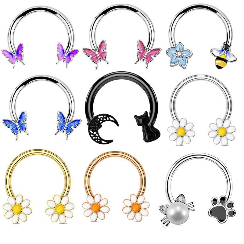 16G 셉텀 링 데이스 피어싱 주얼리 수술용 스틸 연골 - Body Jewelry Ear 리뷰 및 가격