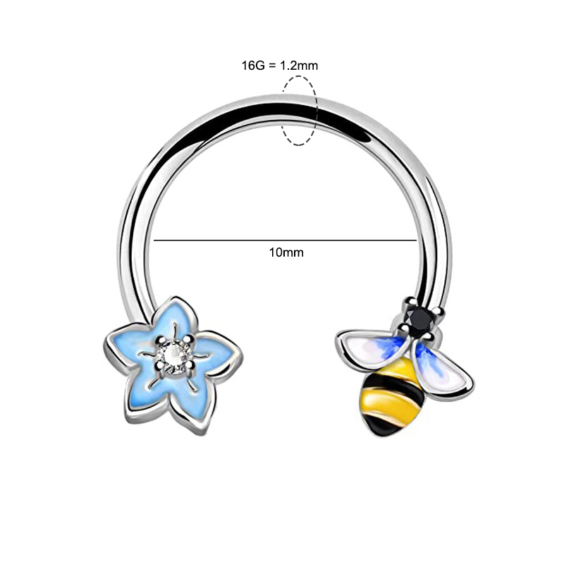 16G 셉텀 링 데이스 피어싱 주얼리 수술용 스틸 연골 - Body Jewelry Ear 리뷰 및 가격