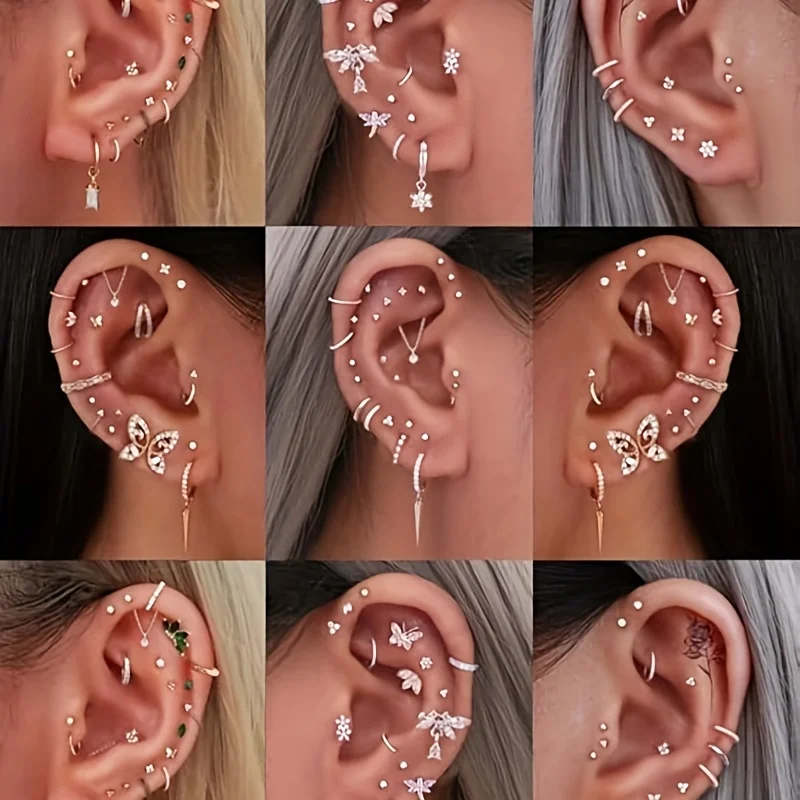 6개입 무나사 플랫백 귀걸이 스테인리스 스틸 립 라브렛 - Flat Back Labret Stud 리뷰 및 가격