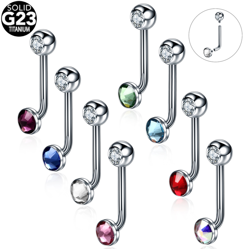 1PC 티타늄 크리스티나 수직 후드 피어싱 꽃 립 링  - Body Jewelry Vch 리뷰 및 가격