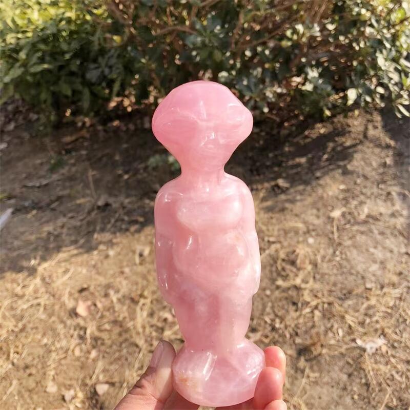 15CM 천연 로즈 쿼츠 외계인 조각상 여성 요가 바디 - Body Jewelry Europe 리뷰 및 가격