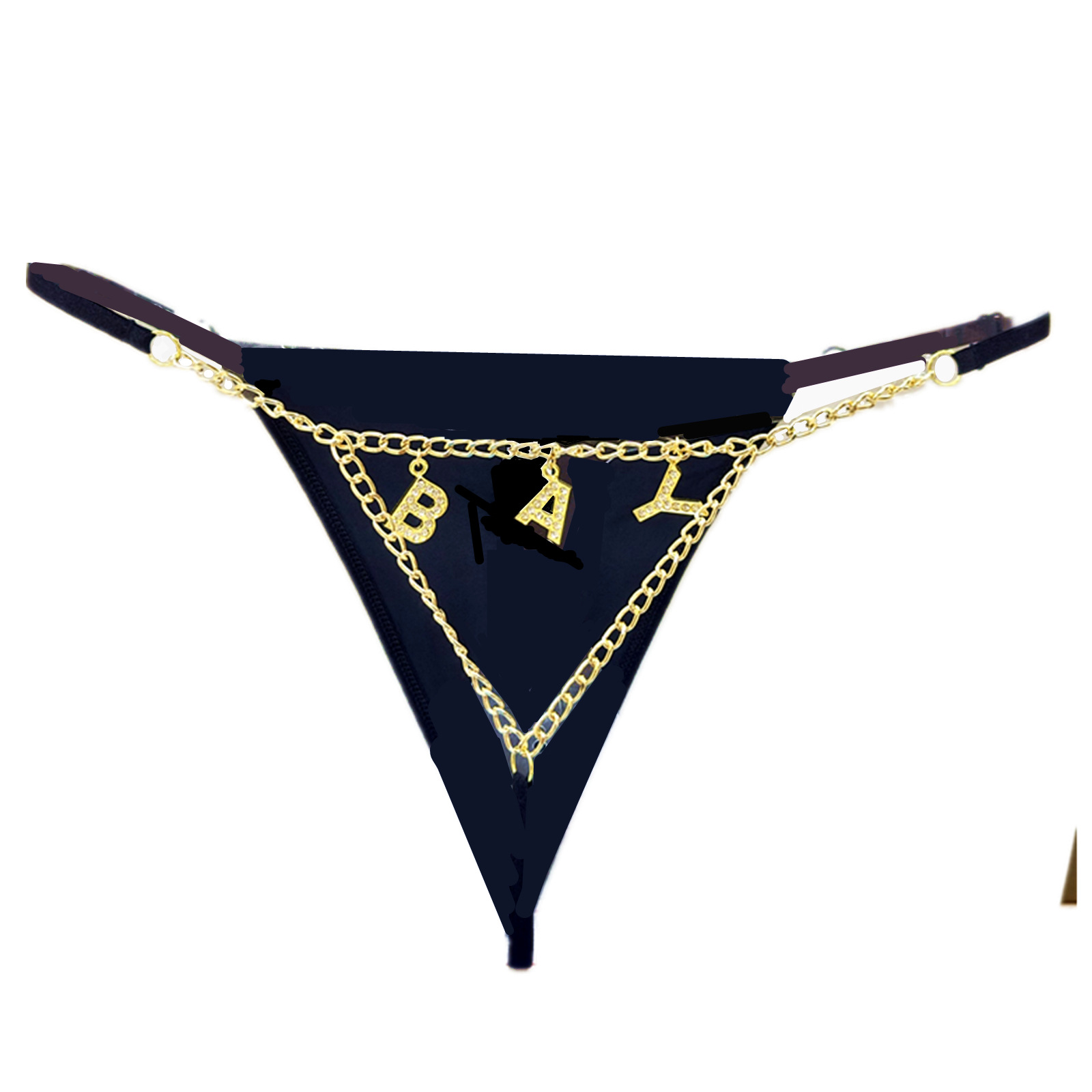 맞춤형 블링블링 크리스탈 레터 스트링 이름 허리 체인, - Body Jewelry Names 리뷰 및 가격